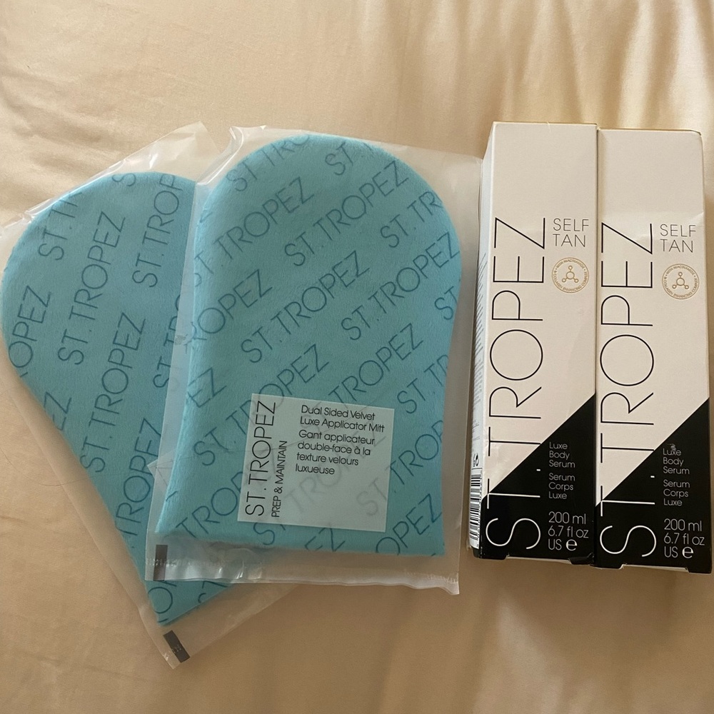 St. Tropez Luxe Body Serum Self tan + Velvet Mitt
